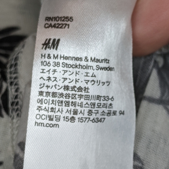 H&M Conscious Palm Leaf Tank Top, Large - Picture 6 of 6